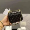 CC Bag Shopping s 22p France Womens Classic Mini Flap Double Litlle Balls Quilted Lambskin Real Leather Ghw Crossbody Tiny Cosmetic C
