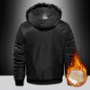 Herren Daunenparka Parka Herren Pelzkragen Kapuze Winter Baumwolle Dicke Warme Oberbekleidung Jacken Herren Lässiger Reißverschluss Winddichte Parkas Kleidung M4XL 220902