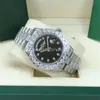 9 Orologi con diamanti bicolore stile President 43mm 118239 118388 Nero Dail Movimento automatico in acciaio inossidabile Orologio meccanico da uomo Orologi da polso da uomo