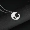 Pendant Necklaces Stainless Steel Couple For Men And Women I LOVE YOU Musical Note Puzzle