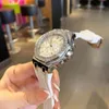 럭셔리 남성 기계식 시계 시리즈 대형 다이얼 무지개 서클 운동 가짜 작은 및 여성 스위스 브랜드 손목 시계 0m48