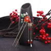 Hanfu Hairpins Flower Pearl Long Tassel Step Shake Haik Basks Ornament Chiesa Accessori per capelli cinesi Acconciature