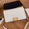 CC Bag Shopping Bags Womens Classic Boys Girls Flap High Quality Lambskin Quilted Diamond Gold Metal Hardware Chain Shoulder Crossbody Desig