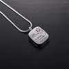 Pendant Necklaces IJD9920 Mom Keepsake Gifts Stainless Steel Rectangle Memorial Urn Necklace Cremation Jewelry - So Special Loved...