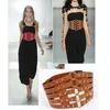 Belts 2022 Vintage Design Hollow Wide Girdle Metal Ring Gold Belt Ladies Women Dress Shirt Decoration Rivet Waist Corset