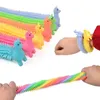 200st Fidget Toys Sensory Toy Noodle Rope Stress Reliever Unicorn Malala Le Decompression Pull Ropes Annstigination för barn Funn3080