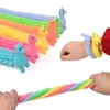 200pcs تلويث ألعاب الحسية لعبة الحبل المعكرونة المحسنة unicorn malala le declession pull ropes reafiety for Kids funn3080