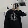 Camisetas masculinas camisetas de manga longa outono impressão de outono gótico vintage ulzzang aconchegante streetwear de rua 5xl Baggy coreana haraj