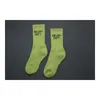 Home Clothing Mens And Womens Sports Socks Street Art Solid Color Cotton Towel Bottom Letters Sock