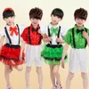 Abbigliamento set per bambini costumi da coro per spettacoli di danza da ballo per ragazzi uniformi scolastiche delle ragazze
