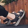 Sandalen Reisenschuhe Zapatillas de Seguridad Sport M￤nner Sommer Sandalslipper Leder Sandalias Playa Hombre Outdoor
