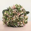 Dekorativa blommor 3st/Lot Hydrangea Autumn Fall Party Fake Wedding Decoration Mariage Flores Artificiales Vase Decor