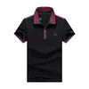 T-shirt 2022 Italia POLOT camicia moda uomo polo maniche corte T-shirt in cotone casual alta qualità casualtter Giù colletto Nero Bianco Rosso Top