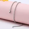 2mm 316L roestvrijstalen ketting rond Rolo Link Chains dames heren mode sieraden