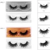 Flerskikts tjocka 3D -falska ögonfransar naturligt mjuka och känsliga återanvändbara handgjorda Curly Crisscross Mink Fake Lashes Extensions Eyes Makeup