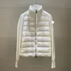 디자이너 여성 다운 재킷 자수 배지 숙녀 코트 패션 패션 가벼운 니트 탑 의류 레이블 완료