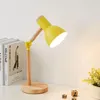 테이블 램프 LED 조정 가능한 책상 가벼운 나무 눈 보호 연구실 기숙사 독서 램프 유연한 침실 침대 옆 사무실