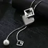 Lange Halsketten Anhänger für Frauen Mode Geometrische Schmuck Collier Femme Kragen Zubehör