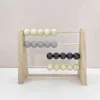 Decorative Objects Figurines Nordic Wooden Abacus for Kids Room Desktop Decoration Baby Early Learning Math Educational Toy Natural Wood Nursery Decor T220902