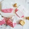 Present Wrap 30 PCS Creative Christmas Party Favor Sweet Pink White Candy Påsar Baby Shower 100 Days Wedding Decoration Supplies Bag