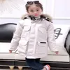 키즈 디자이너 다운 코트 최고의 품질 소년 소녀 후드 패딩 파카 코트 야외 어린이 재킷 어린이 아웃복 재킷