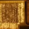 Str￤ngar LED Icicle Light String Christmas Fairy Lights Garland Outdoor Home For Wedding/Party/Curtain/Garden Decoration