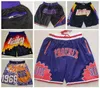 Running Shorts Men Basketball Shorts JUST DON Stitched With Pocket Zipper Sweatpants Mesh Retro PANTS S-2XL Short