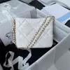CC-Tasche Einkaufstaschen Großhandel 22er Jahre Neuester neuer Eimer Stilvolle und Retro-Schulter-Designer-Briefkette Luxus-Leder-Geldbörse