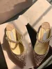 Дизайнерские замшевые сандалии обувь для украшения высокие каблуки насосы Mary Jane Lady Baily Crystal Pearl Женские свадебные свадеб