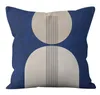 Pillow 45CM Modern Abstract Geometric Cover Polyester Throw Pillowcase Office Sofa Decorative Case Minimalist Home Decor