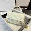 CC Bag Shopping Bags Classic Mermaid Quilted Flap Caviar Leather Gold Chain Luxury Handle Totes Crossbody Shoulder Handbags Genuine Calfskin