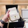 CC Bag Shopping Bags 2022 Classic Flap Square Matelasse Chain Cross Body Shoulder Wholesale Clutch Mini Cosmetic Purse Quilted Famous Luxury