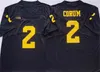 الكلية الأمريكية لكرة القدم كلية 2 Blake Corum Jersey 2 Charles Woodson Jersey 1 Braylon Edwards 3 Rashan Gary 4 Jim Harbaugh 2022 Playoff NCAA Michigan Wolveri