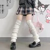 Kvinnors strumpor japanska jk enhetlig lolita stil cosplay slouch lossa stövlar 70 cm stickad över knävärmning täcker varmt