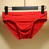 Underpants Bulge Big Penis Pouch Briefs Mens Underwear Enhance Sexy Seamless Ice Silk U Convex Panties Low Rise Thong