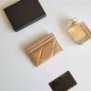 CC Väska Korthållare Nyaste Kvinnor Hållare Myntväska Kort plånbok Nyckelväska Flerfärgad Fahion Tunn Läder Handväska Clutch Lyx Designers