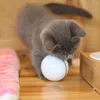 Giocattoli per gatti Giocattolo interattivo intelligente Luce a led ricaricabile USB Palla autorotante a 360 gradi Animali domestici che giocano con il movimento attivato