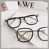 Wholesale Fashion Multi-Shape Women Bigrim Frame Lightweight Pure-Titanium Apron Fullrim 53-21 Plaid Tip 98152 for Prescription Goggles factory outlet