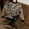 Sweaters de mujeres P￡rrases de leopardo de oto￱o para mujer Dise￱o de manga larga Sweter Warm Warm Warm Fashion Style Knitwear 2022