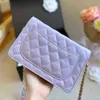 CC Bag Shopping Bags 2022 Retro Classic Mini Dream Fortune Luxury Designer Calfskin Gradient Wallet Chain Quilted Plaid Hardware Cover Buckl