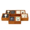 Watch Boxes 1/2 Slots Case Holder Solid Wood Organizer Box Jewelry Bracelet Display Gift For Women Men