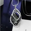 Collana lunga da donna Moda geometrica Perla Dichiarazione Ciondolo Gioielli Maglione Catena Collier Femme Collare Accessori