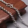 Kedjor S925 Sterling Silver Necklace Women Men Luck Rolo Cable Chain Link 5mmw 20 tum 24-25G