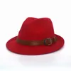 Trilby Jazz Top Hat Женщины почувствовали, что шляпы Fedora Men Small Brim Cap Женские федоры Зимние мужские кепки на вечеринке Рождество