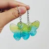 60 paires de breloques papillon en résine transparente, grandes boucles d'oreilles pendantes pour femmes et filles, boucles d'oreilles suspendues en forme d'animal mignon, vente en gros de bijoux cadeaux