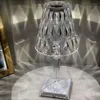 Lampy stołowe Dekoracja kryształowe akrylowe biurko 3 Kolory LED Dotyk Senor Lampa nocna lampa USB ładowna naładowanie