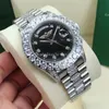 9 Orologi con diamanti bicolore stile President 43mm 118239 118388 Nero Dail Movimento automatico in acciaio inossidabile Orologio meccanico da uomo Orologi da polso da uomo