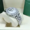 Two Tone Diamond Watches President 43mm 118239 118388 White Pearl Dail rostfritt stål Automatisk rörelse Mekaniska män Titta på mäns armbandsur