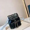 CC Sac Shopping Sacs 2022 Classique Français Haut de gamme Rétro Sacs à dos Mode Dames Flap Chaînes Diamant Treillis Matelassé Designer En Plein Air Sacoch