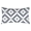 Almohada 30x50 cm Cubierta de geometr￭a gris Mandala Cubierta de almohada Sof￡ S Decoraci￳n decorativa Decoraci￳n del hogar Regalos de almohada